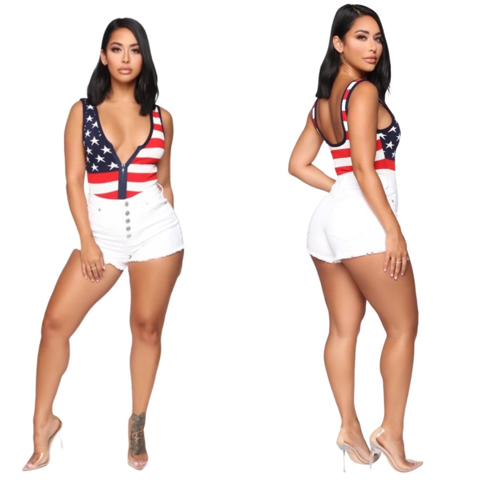 Fashion Nova Judy High Waist Denim Exposed Shorts